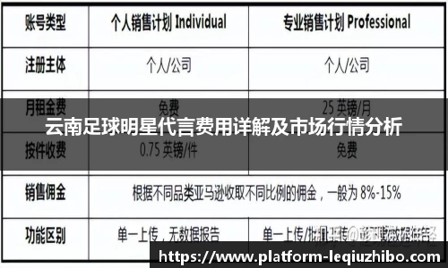 云南足球明星代言费用详解及市场行情分析