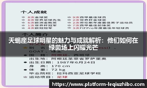 天蝎座足球明星的魅力与成就解析:他们如何在绿茵场上闪耀光芒